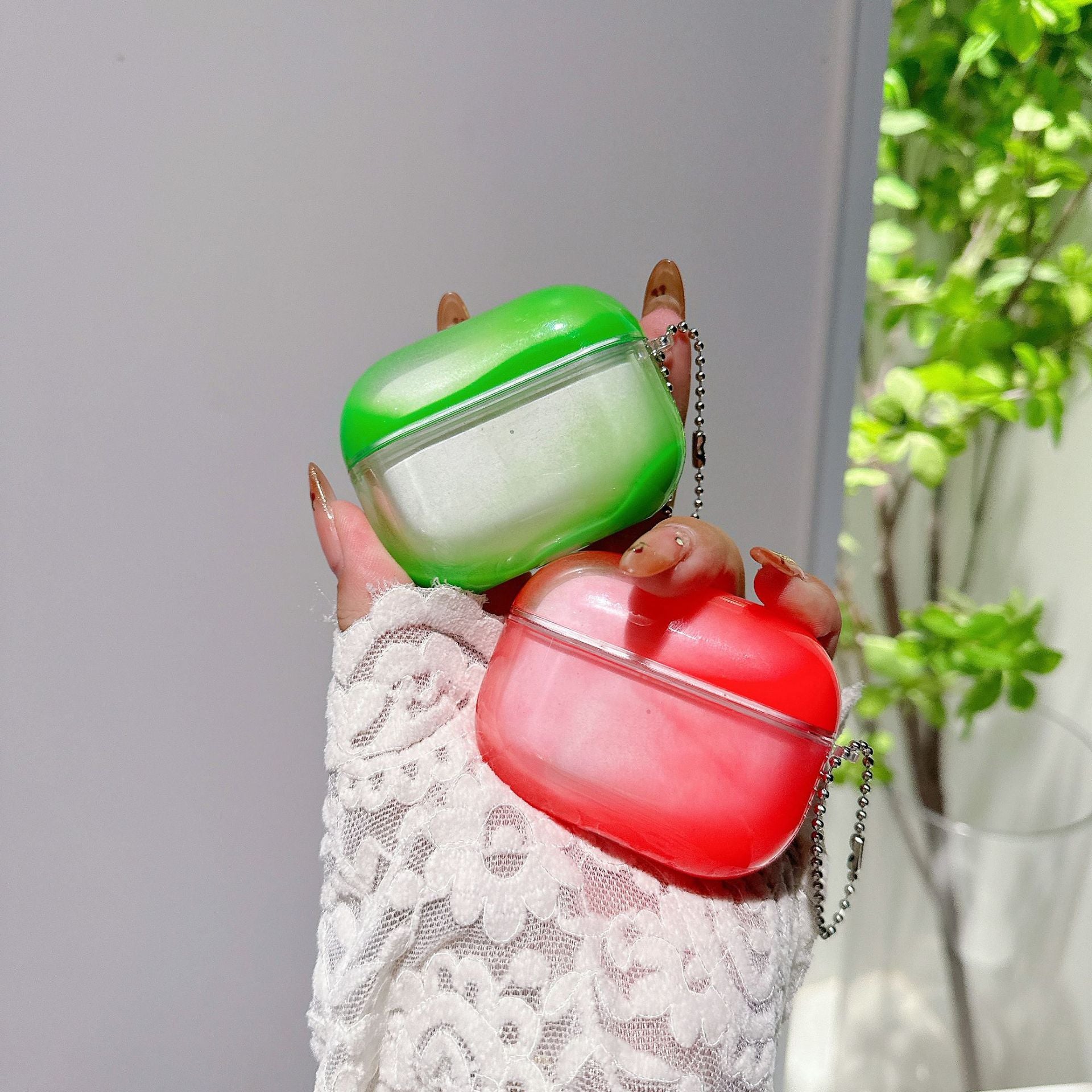 Suitable for Airpods4 Earphone Case 1/2/3 AirPods Pro3 Quicksand Apple Earphone Protective Case Tpu Luminous