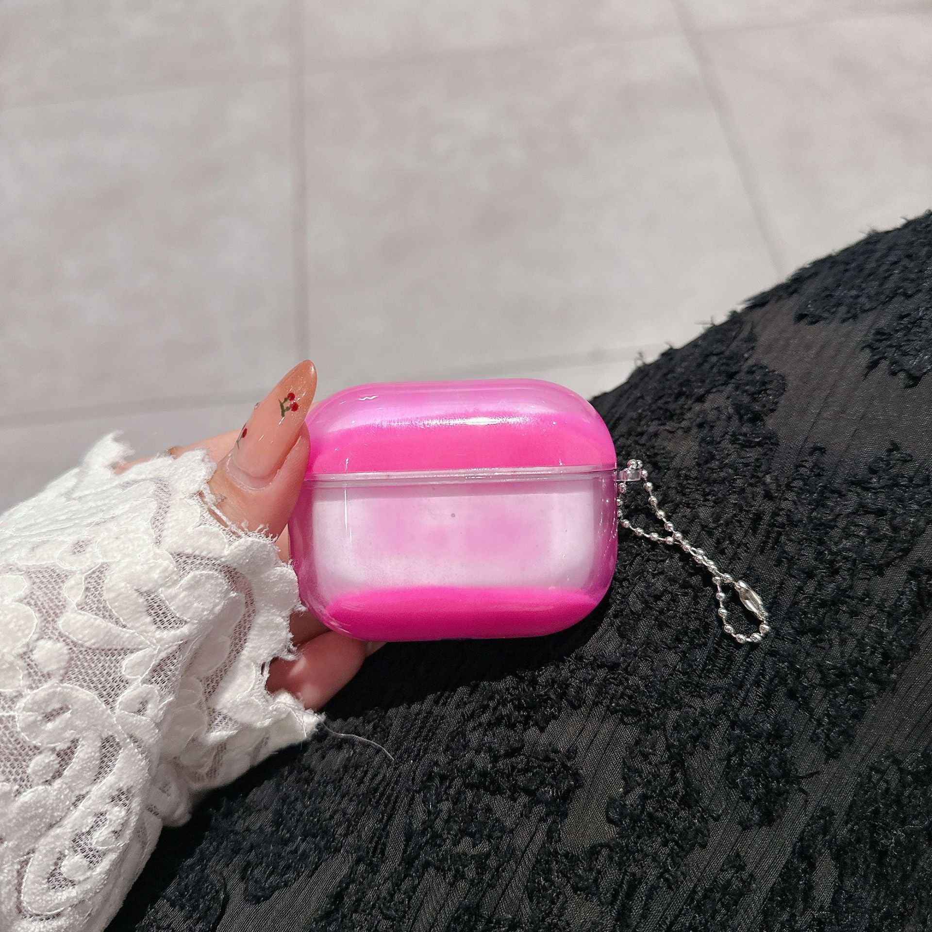 Suitable for Airpods4 Earphone Case 1/2/3 AirPods Pro3 Quicksand Apple Earphone Protective Case Tpu Luminous