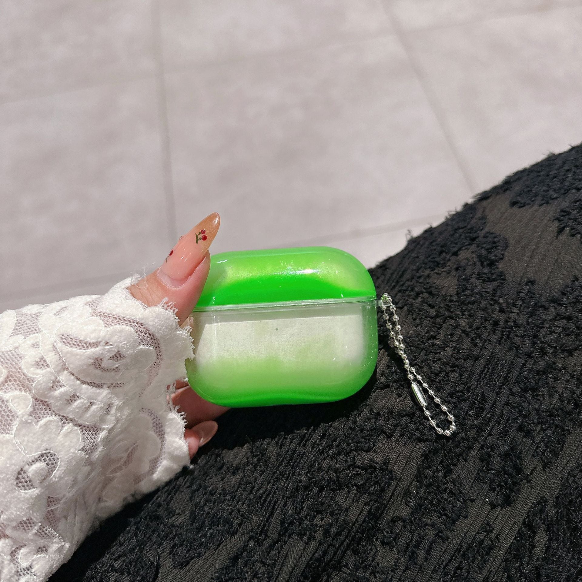 Suitable for Airpods4 Earphone Case 1/2/3 AirPods Pro3 Quicksand Apple Earphone Protective Case Tpu Luminous